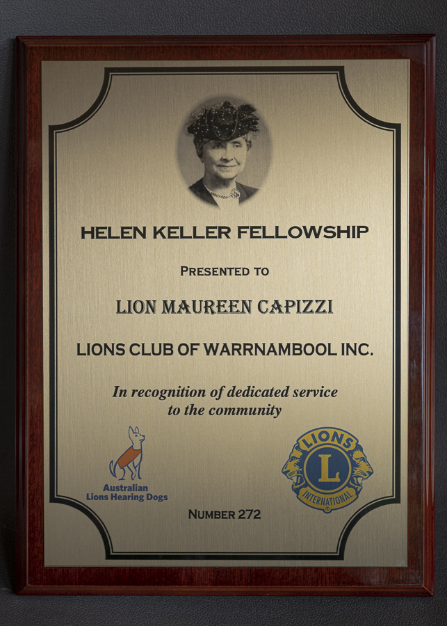 Helen Keller Fellowship Award